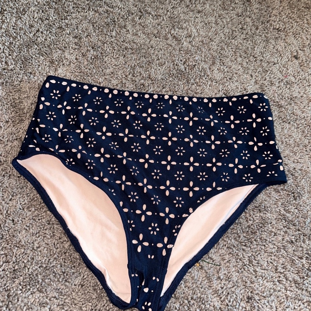 Jcrew high rise bikini bottom